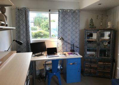 Craft Room Office Organizing. Desk - AFTER. Amy Woidtke Making Space for You. Seattle