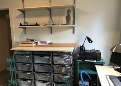 Craft Room Office Organizing. Elfa System - AFTER. Amy Woidtke Making Space for You. Seattle